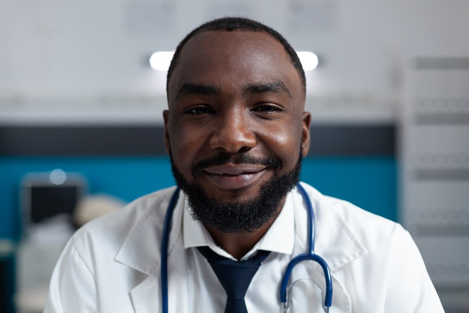 Doctor on a secure Figora video consultation